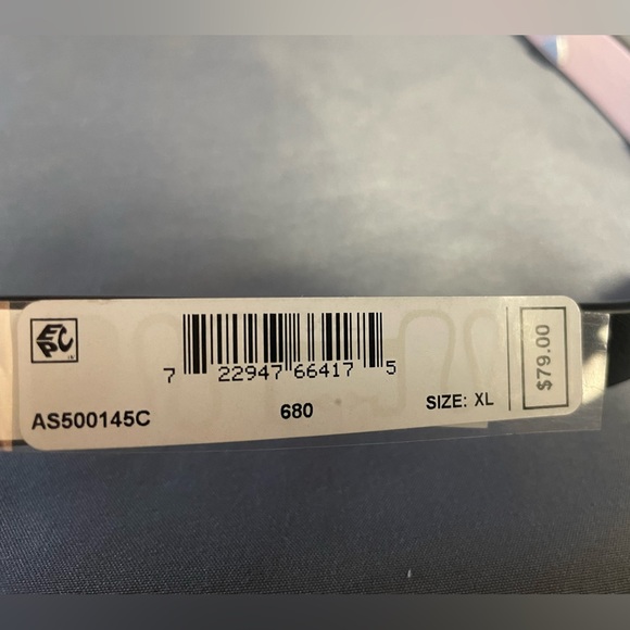 New w/Tags ALLSAINTS light pink leather belt with triangle stud accents size XL - Picture 9 of 10